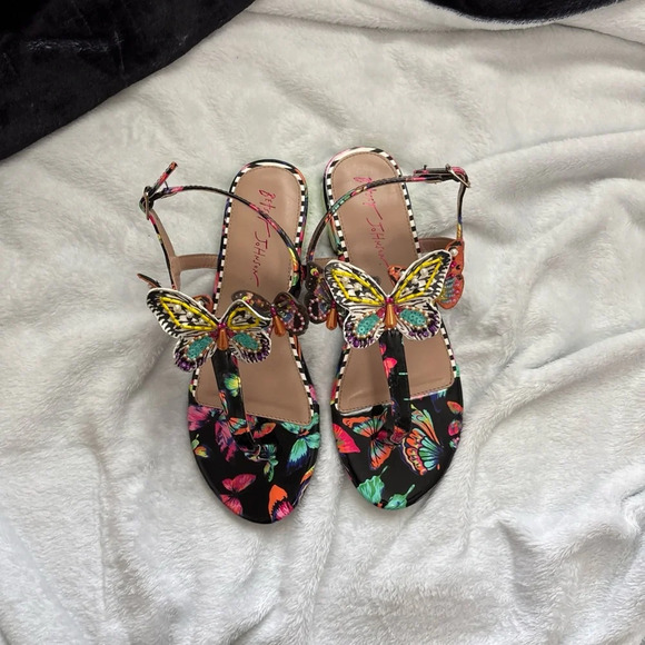 New without box Betsy Johnson butterfly sandals size 8.5 - Picture 7 of 8
